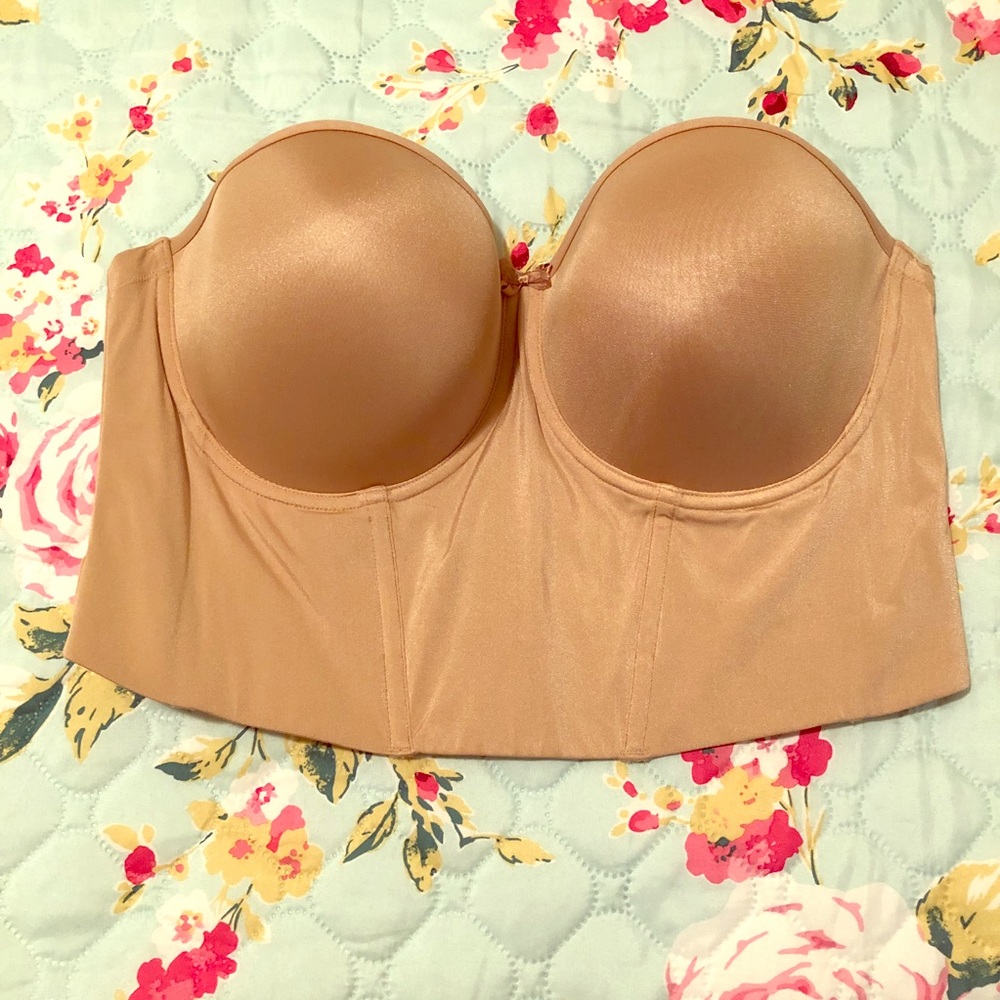 Le Mysterie low back strapless bra with boning